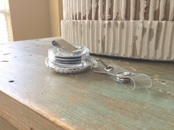Jeweled id badge reel