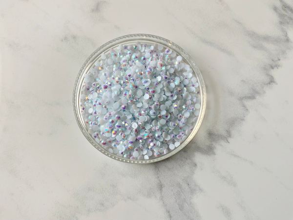 3MM or 4MM Resin Rhinestones, Aurora Borealis Rhinestones