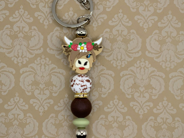 Highland Cow Keychain